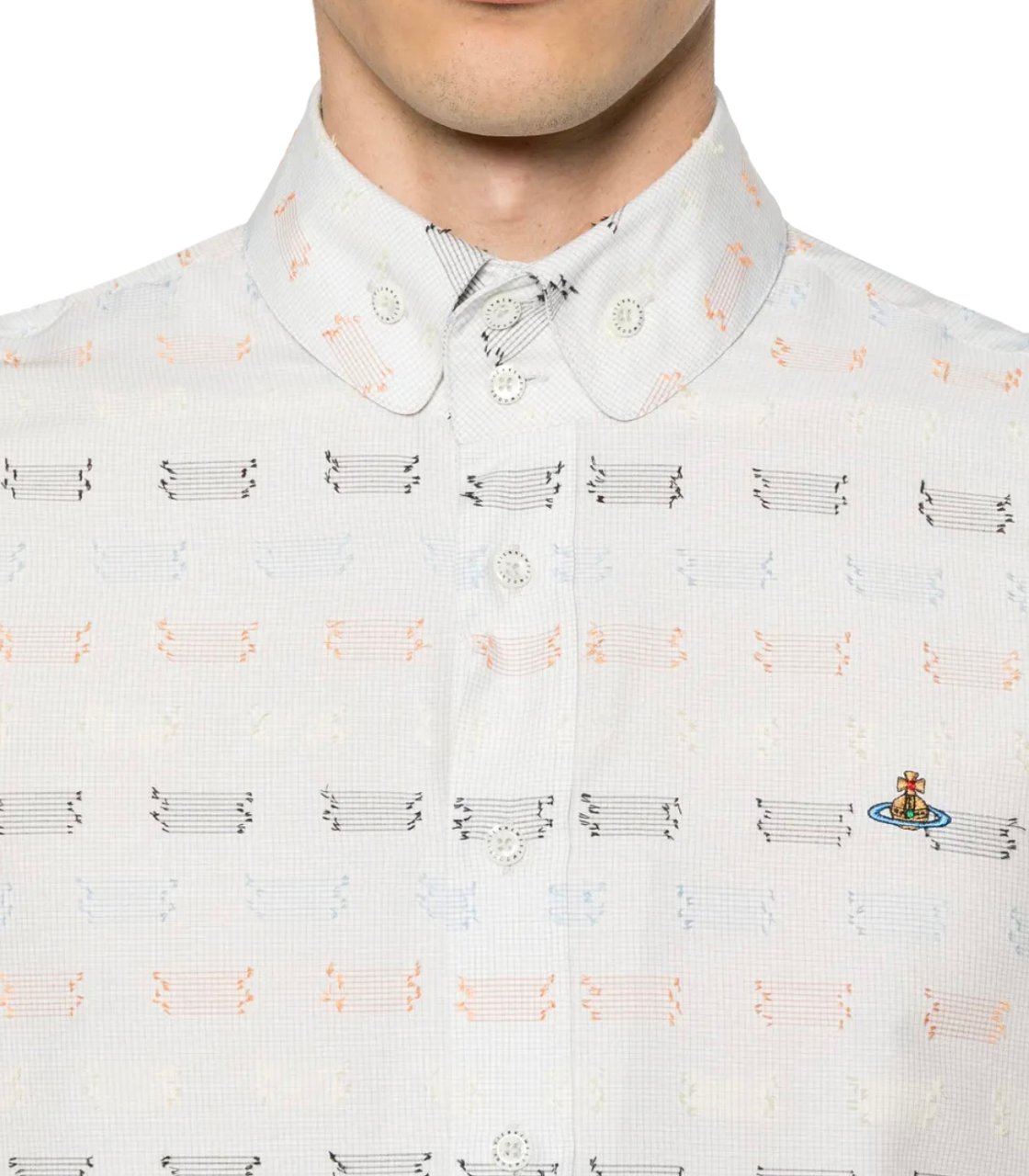 Vivienne Westwood 2 Button Krall White Wit