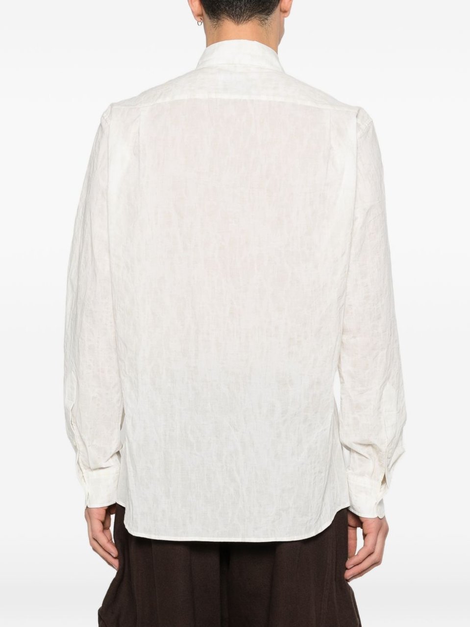 Vivienne Westwood White Orb Cotton Blend Casual Shirt Wit