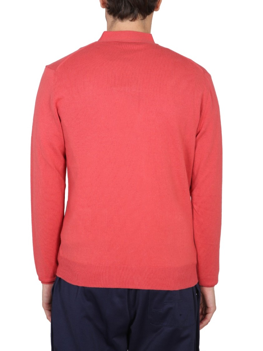 Vivienne Westwood Cardigan With Elegant Orb Embroidery Maroon