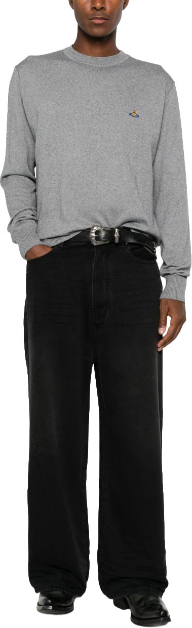 Vivienne Westwood Sweaters Dark Grey Melange Donkergrijs