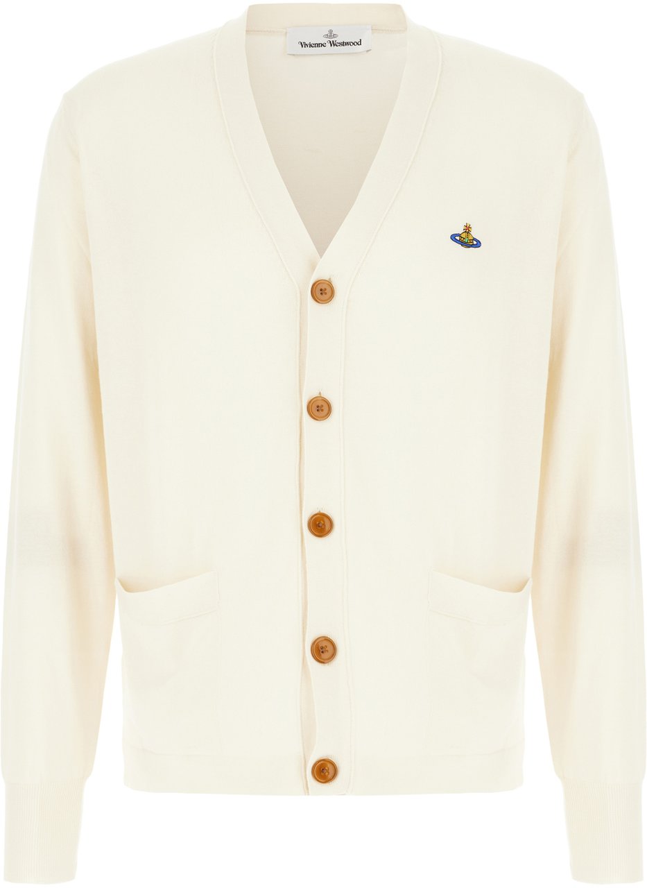 Vivienne Westwood Vivienne Westwood Cream cotton cardigan Geel