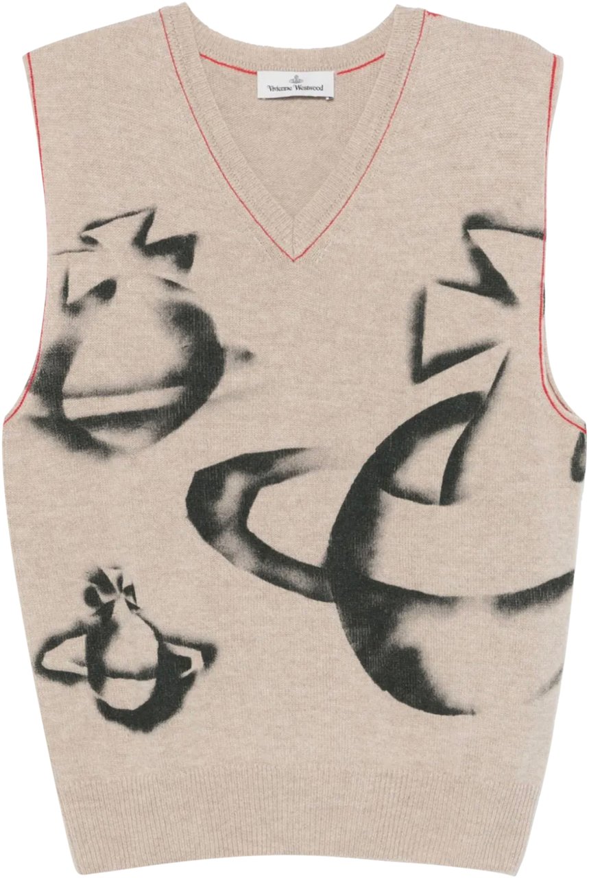 Vivienne Westwood Orbit Vest Oatmeal Divers