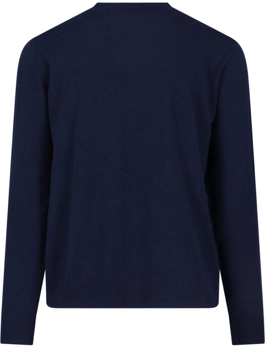 Vivienne Westwood "Alex" Crew Neck Sweater In Blue Wool Blauw