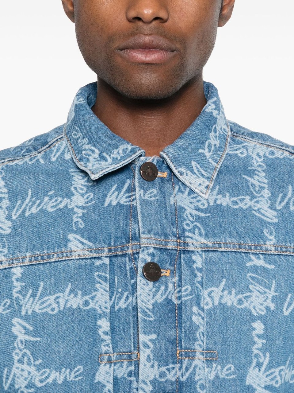 Vivienne Westwood Light Blue Denim Jacket Blauw