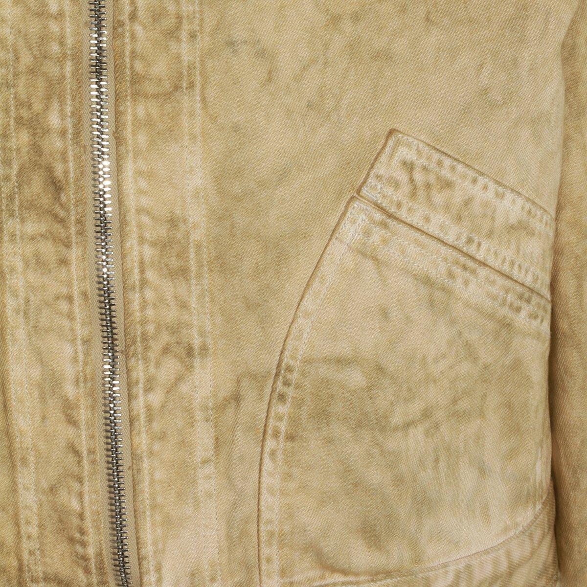 Vivienne Westwood Washed Cotton Jacket with Double Zip Fastening and Classic Collar Neutraal