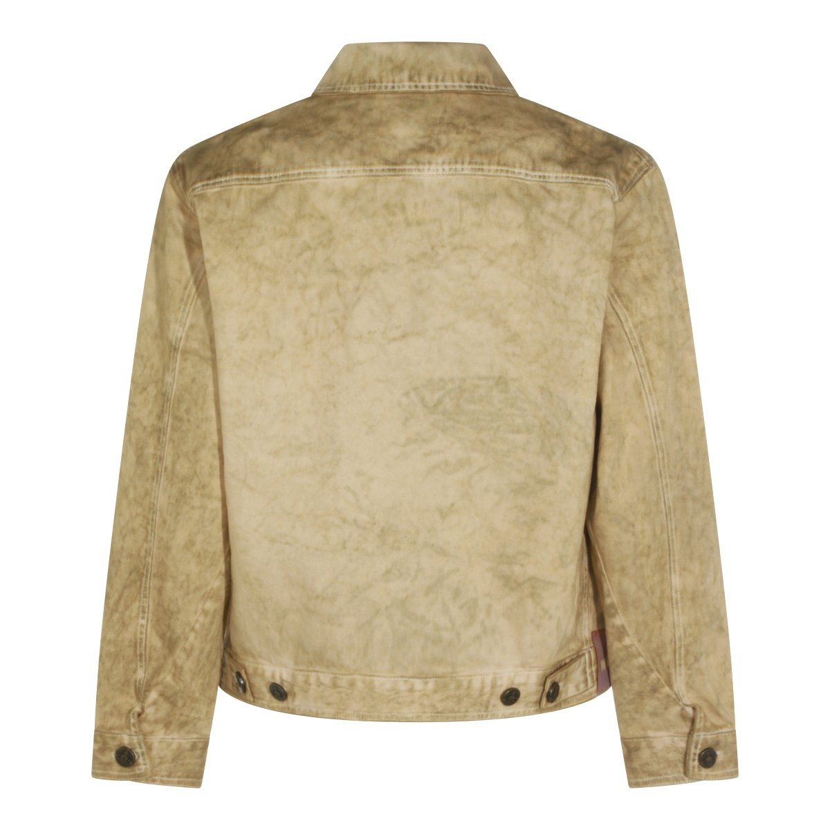Vivienne Westwood Washed Cotton Jacket with Double Zip Fastening and Classic Collar Neutraal