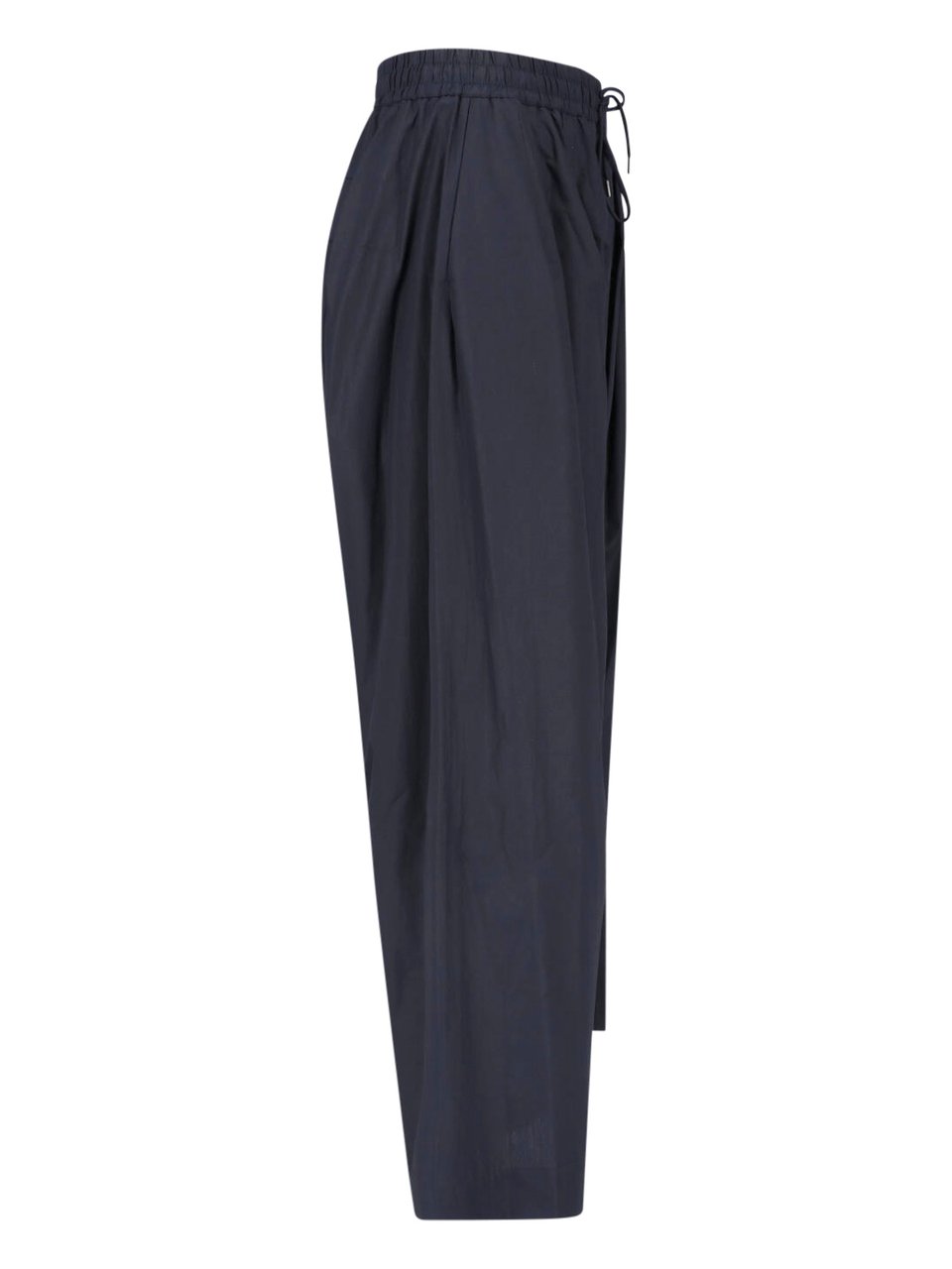 Vivienne Westwood Black Cotton Wide-Leg Pants Zwart