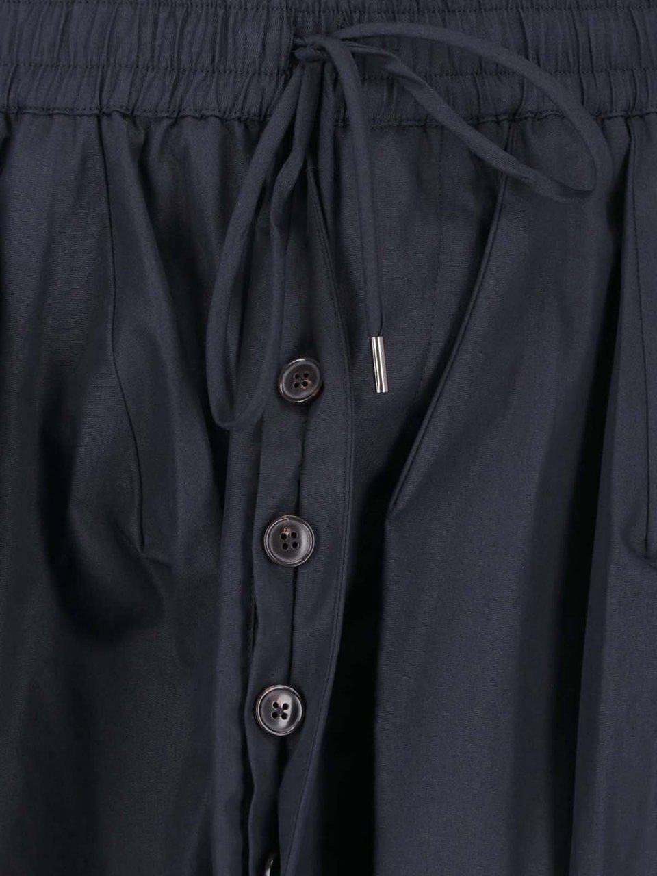 Vivienne Westwood Black Cotton Wide-Leg Pants Zwart