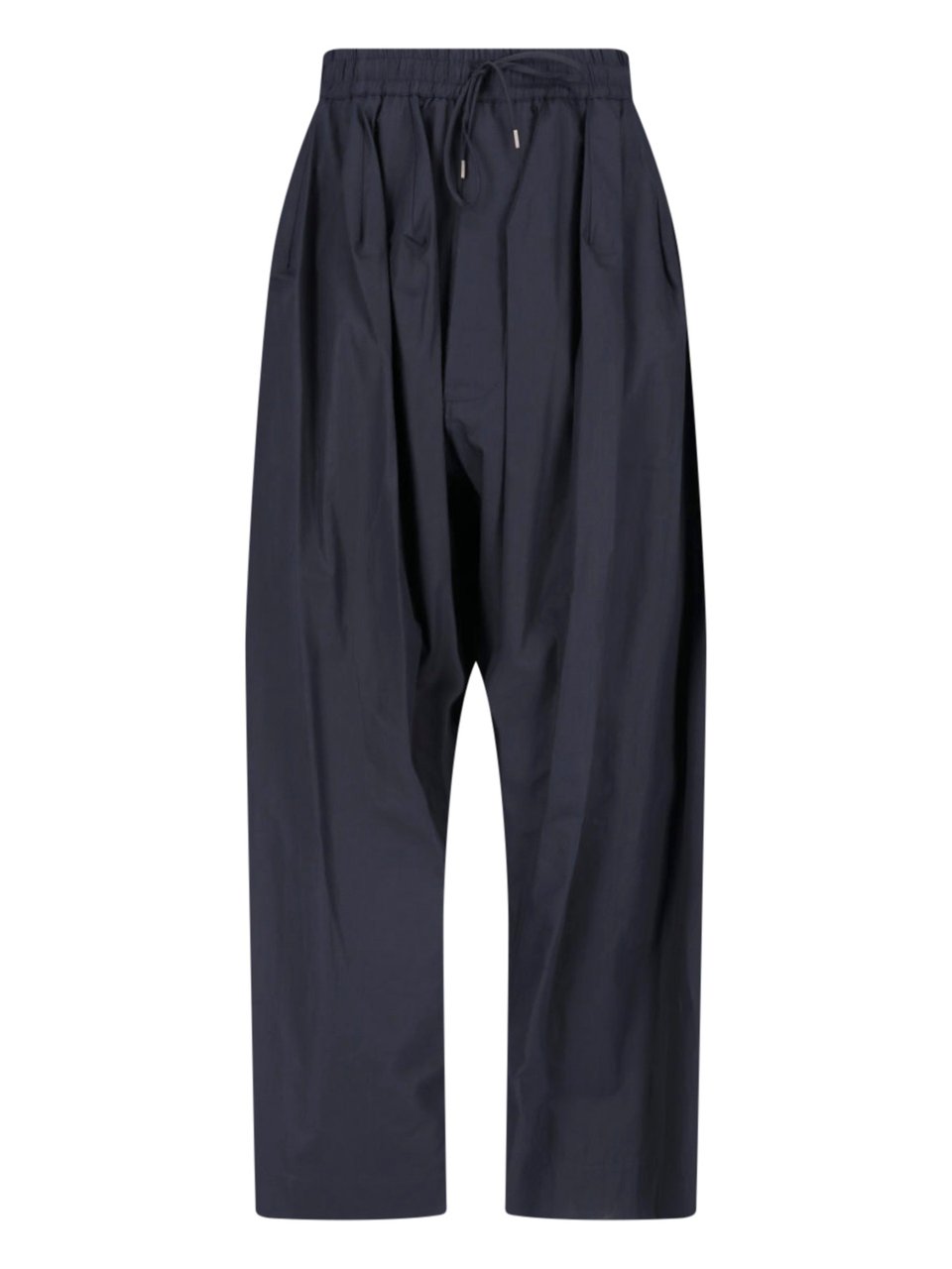 Vivienne Westwood Black Cotton Wide-Leg Pants Zwart
