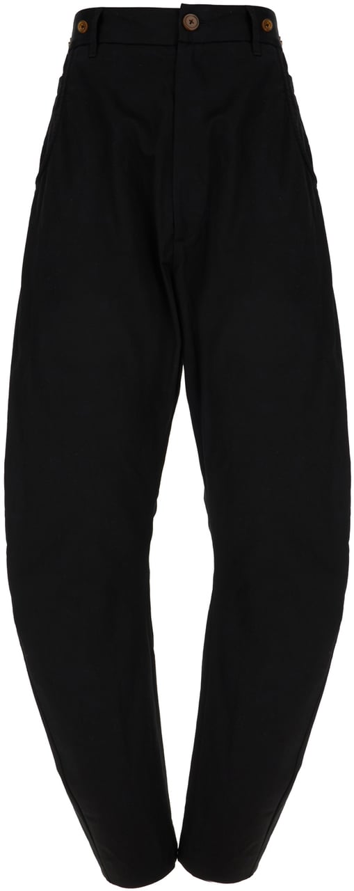 Vivienne Westwood Vivienne Westwood Black stretch cotton pants Zwart