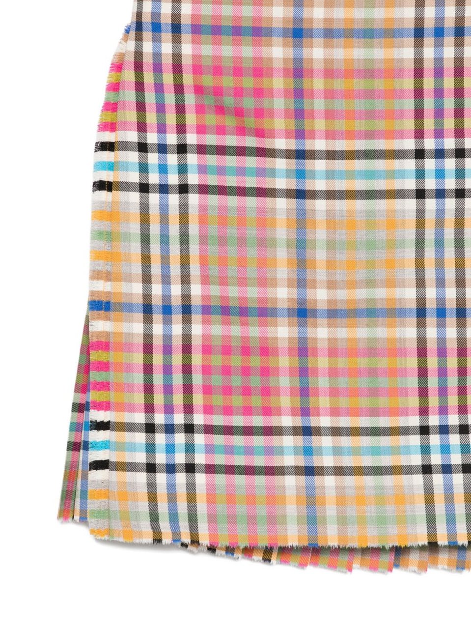 Vivienne Westwood Multicolor Plaid Pleated Skirt With Adjustable Buckle Straps Roze
