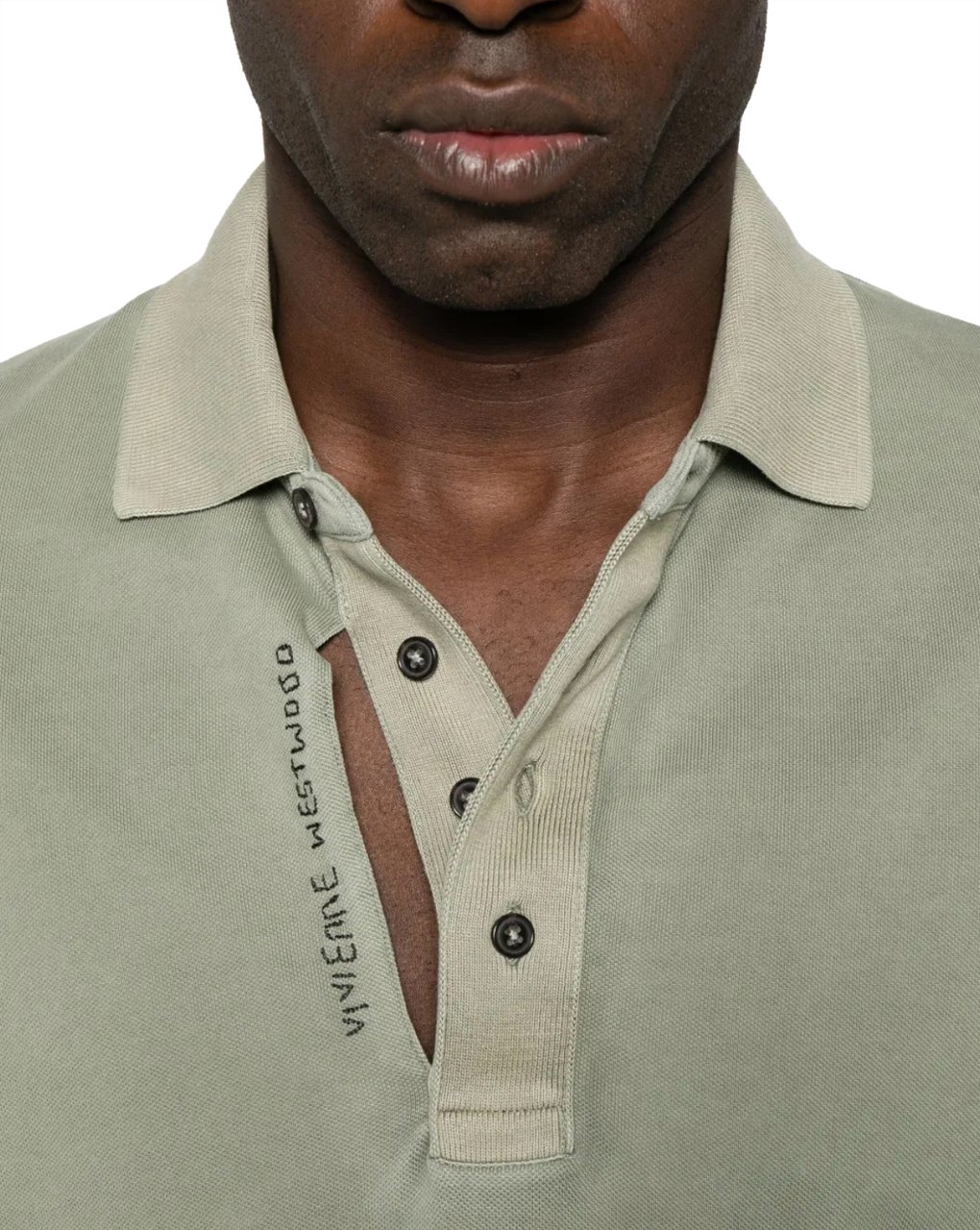 Vivienne Westwood Ripped Polo Green Groen