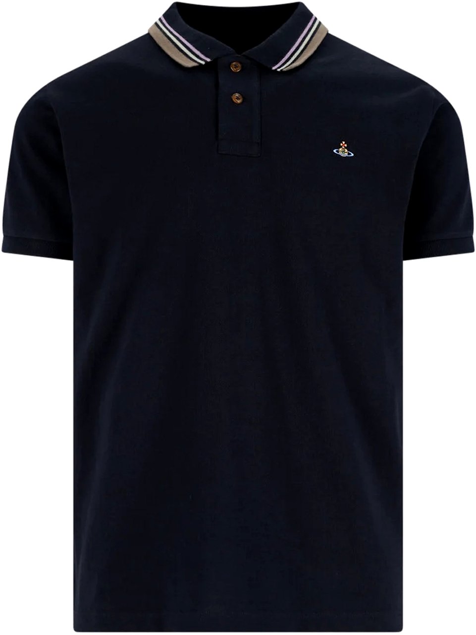 Vivienne Westwood Cotton piqué polo Zwart