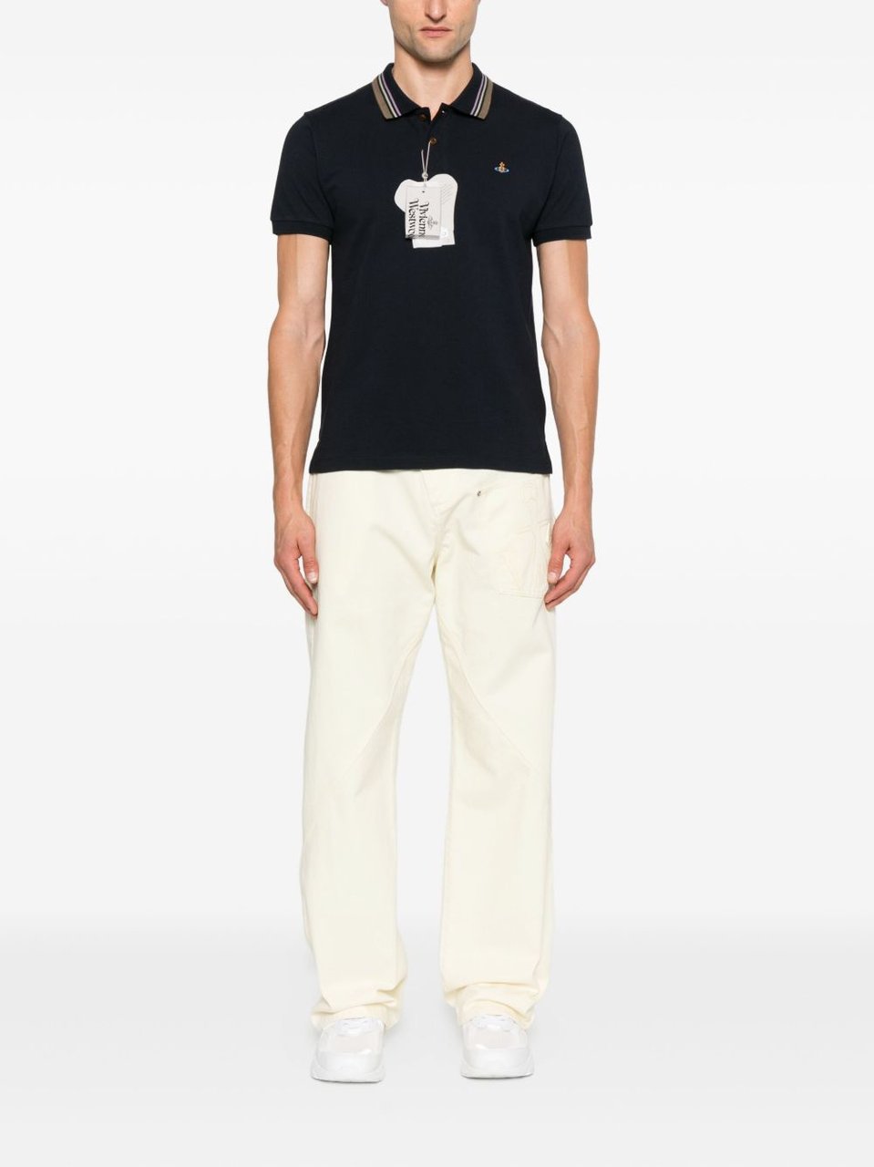 Vivienne Westwood Short-Sleeved Polo Shirt Zwart