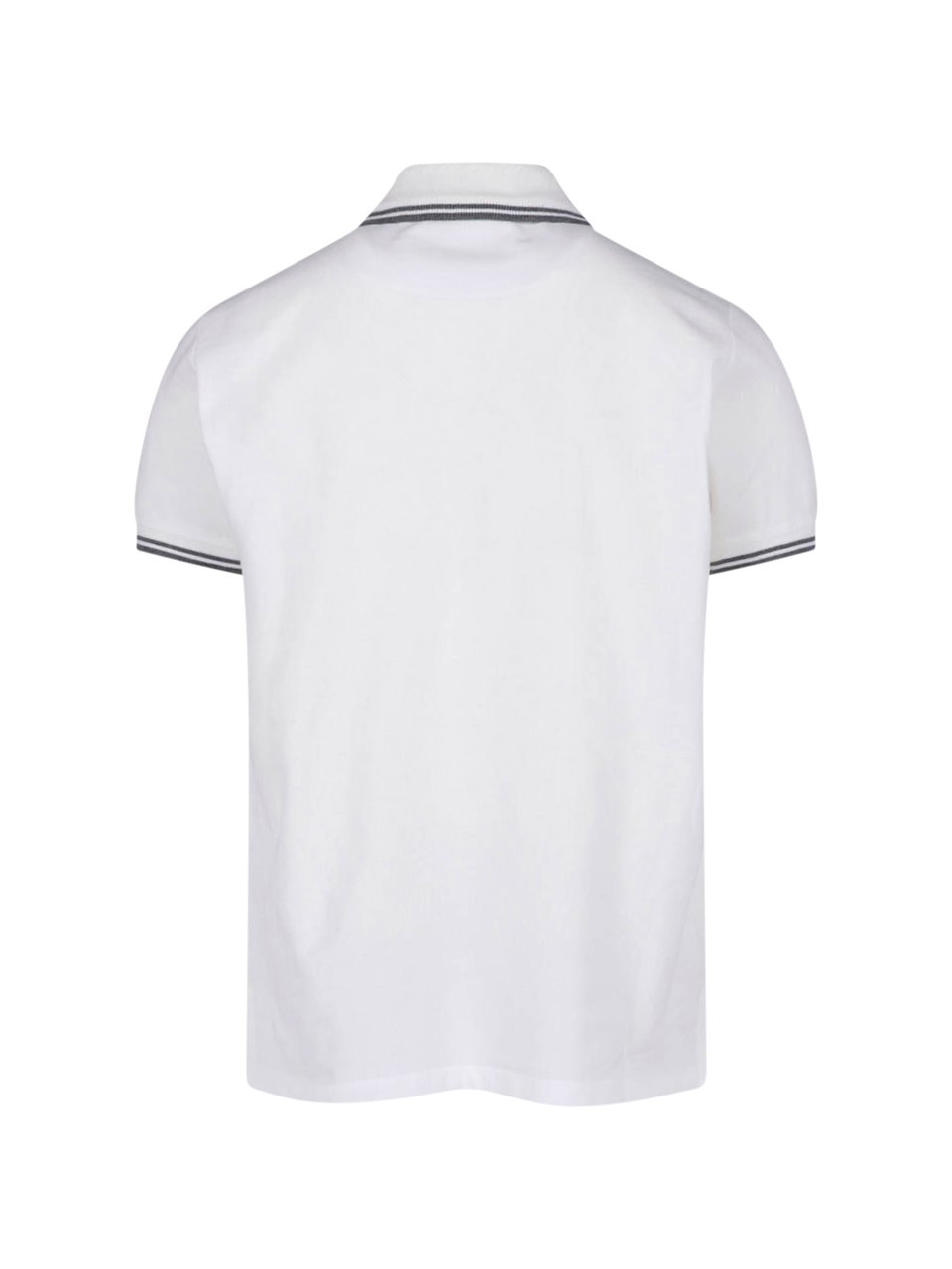 Vivienne Westwood Short-Sleeve Polo Shirt with Grey Double Stripes Wit