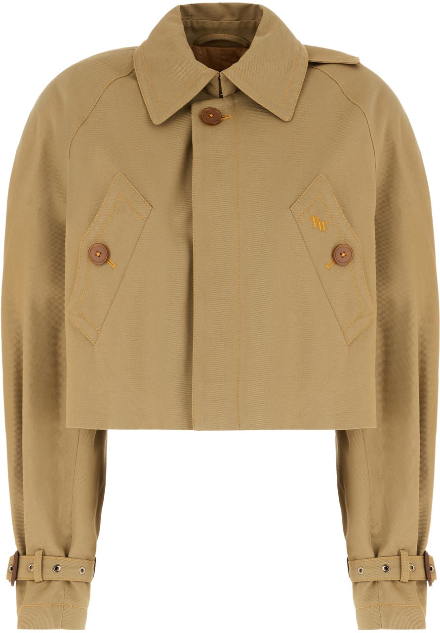 Vivienne Westwood Vivienne Westwood Khaki green cotton trench Groen