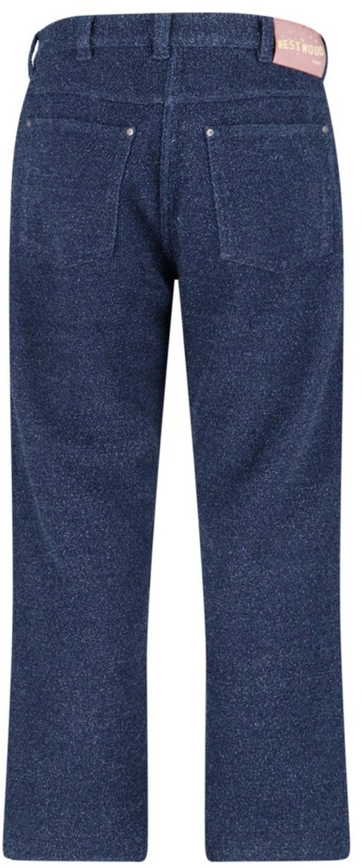 Vivienne Westwood Straight-Leg Trousers With Textured Fabric Blauw