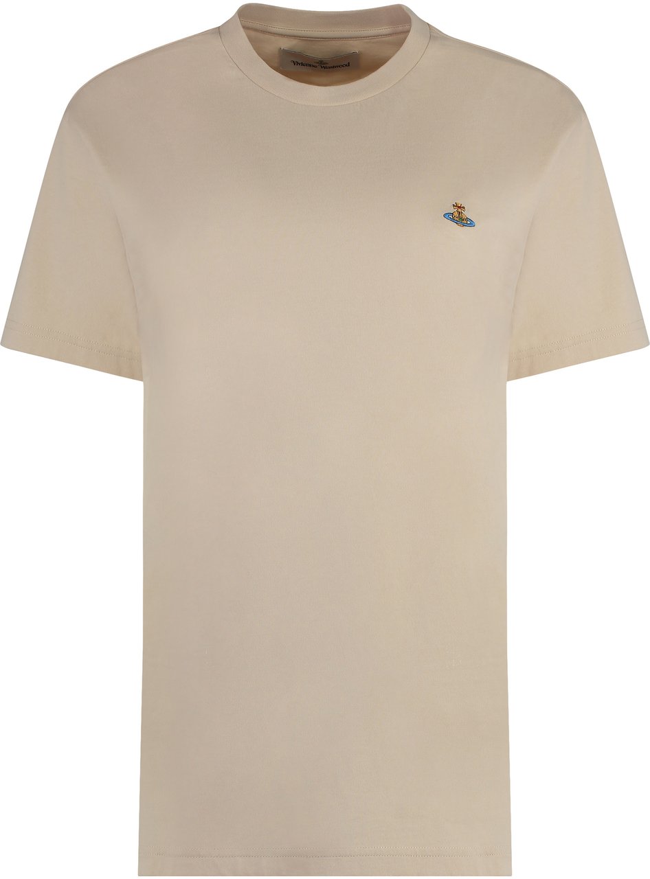 Vivienne Westwood Cotton crew-neck T-shirt Beige