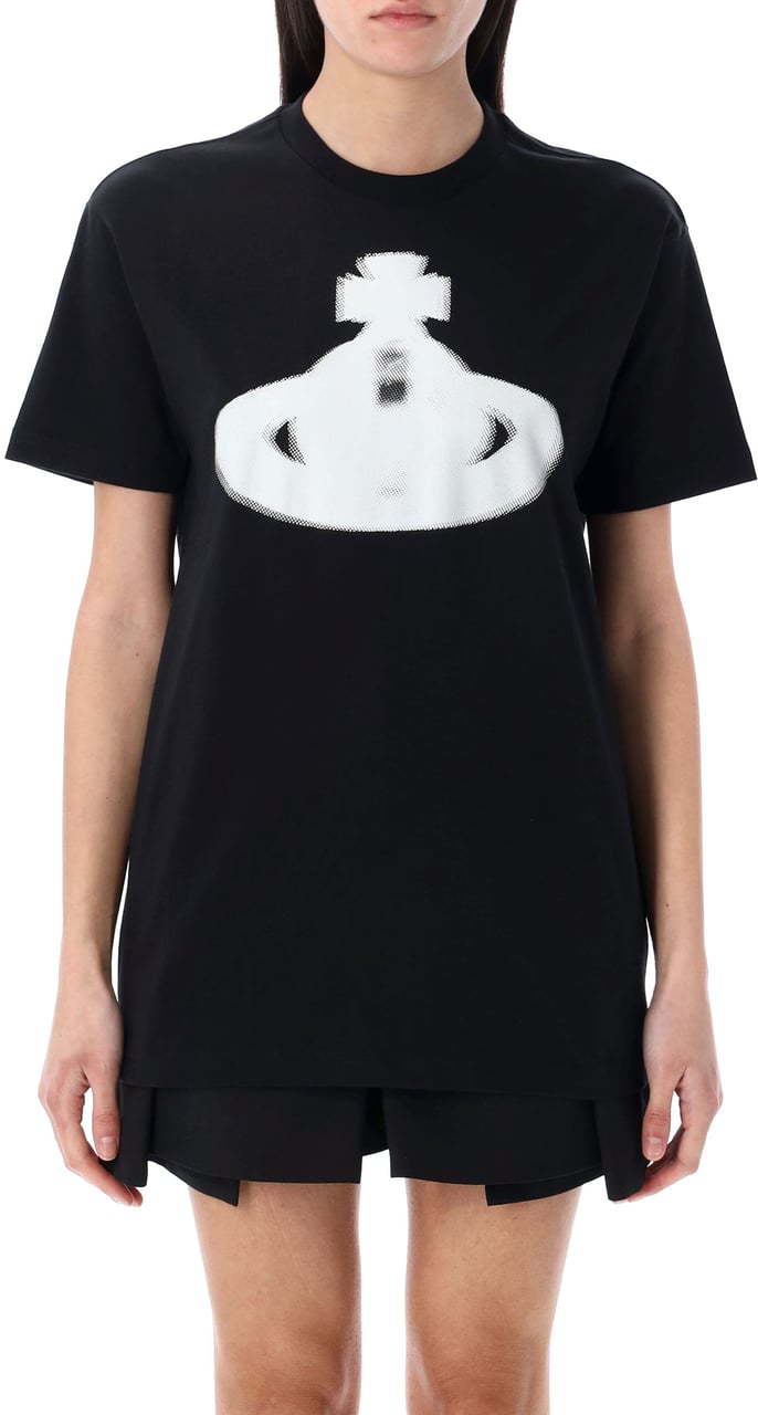 Vivienne Westwood Halftone Orb Classic T-Shirt Nero Zwart