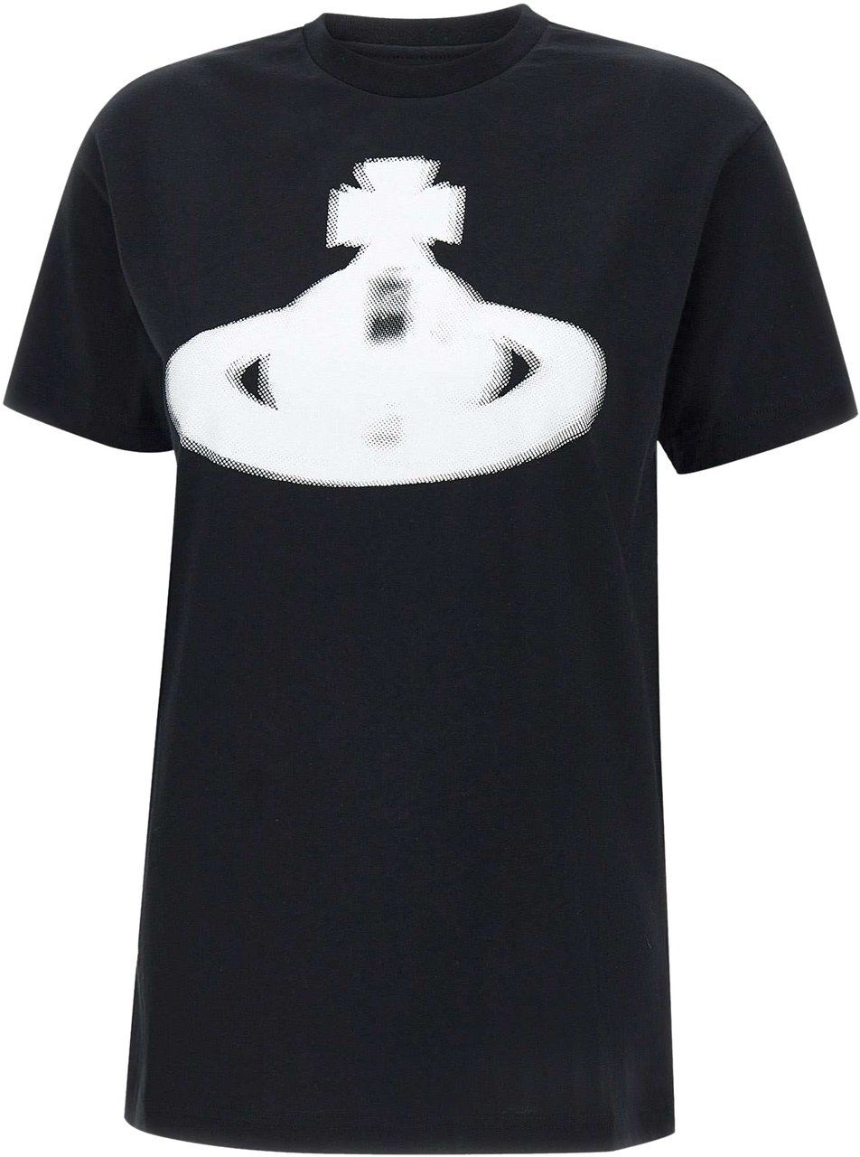 Vivienne Westwood Halftone Orb Classic T-Shirt Nero Zwart