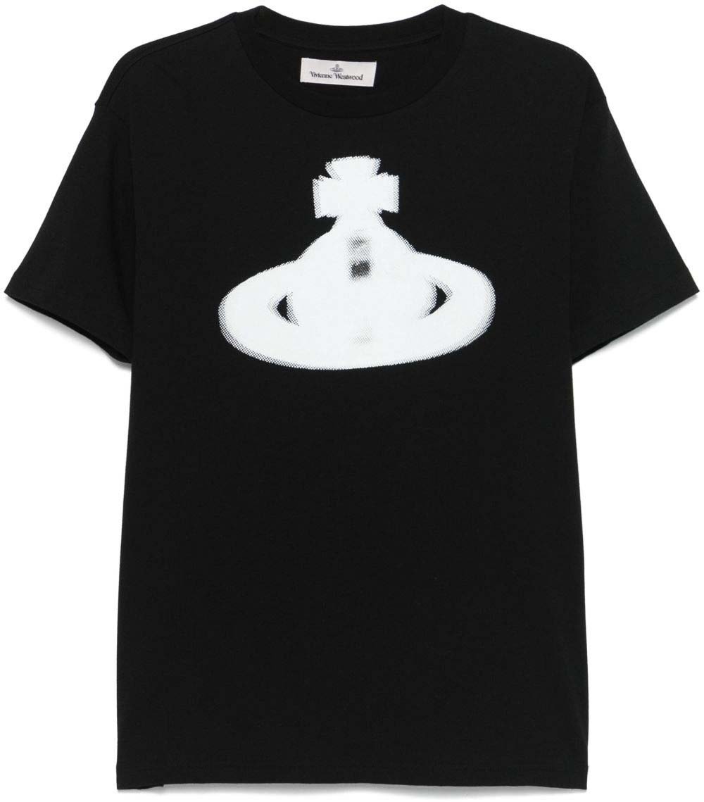Vivienne Westwood Halftone Orb Classic T-Shirt Nero Zwart