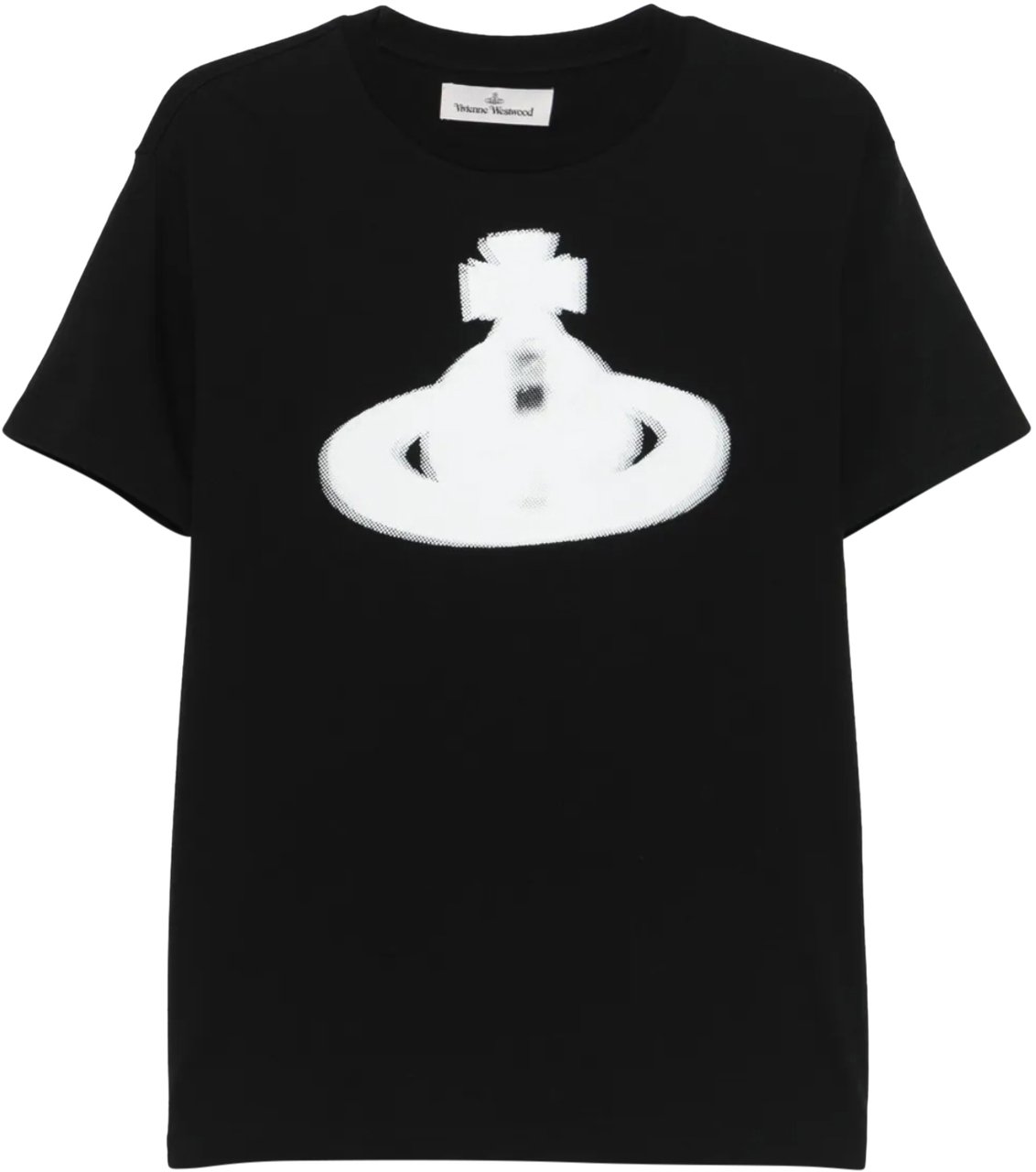 Vivienne Westwood Halftone Orb Classic T-shirt Black Zwart