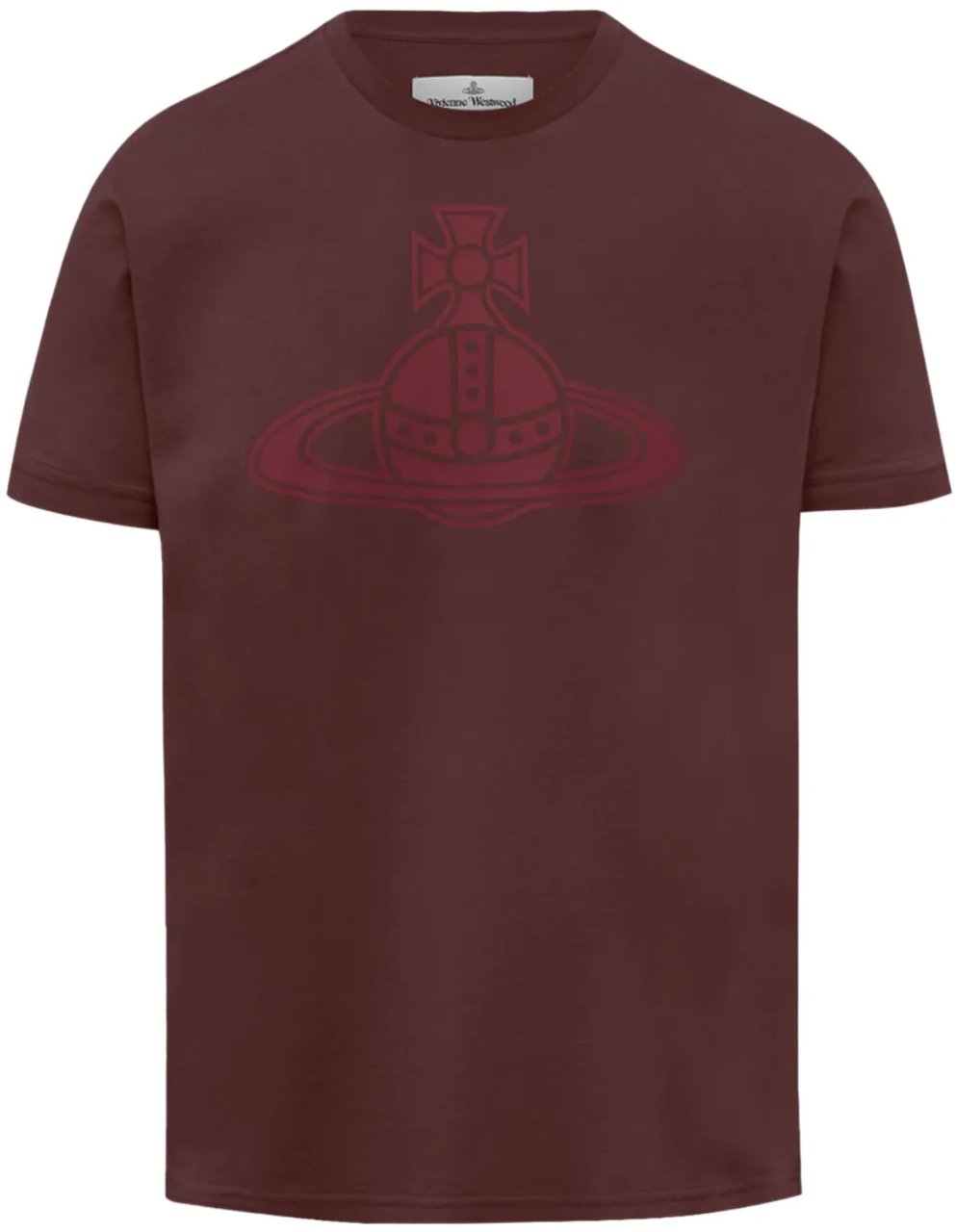Vivienne Westwood Paris Orb Classic T-shirt Burgundy Rood