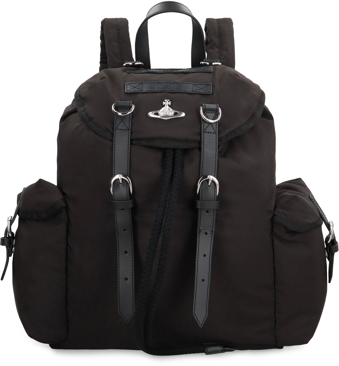 Vivienne Westwood Nylon backpack with logo Zwart