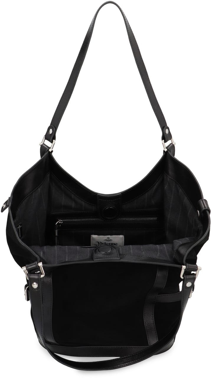 Vivienne Westwood Large olive shoulder bag Zwart