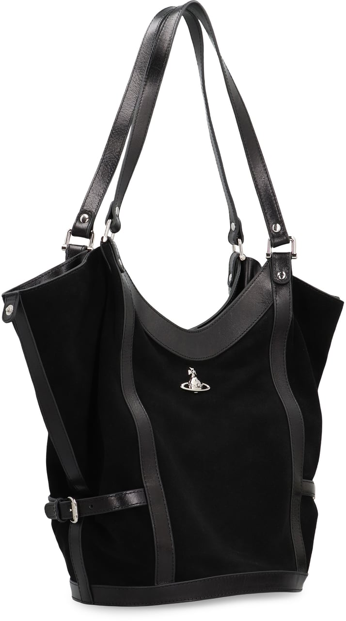 Vivienne Westwood Large olive shoulder bag Zwart