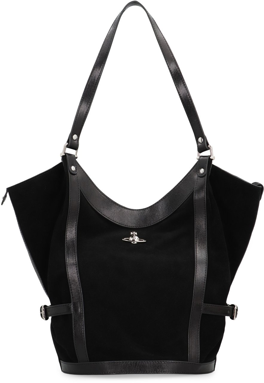 Vivienne Westwood Large olive shoulder bag Zwart