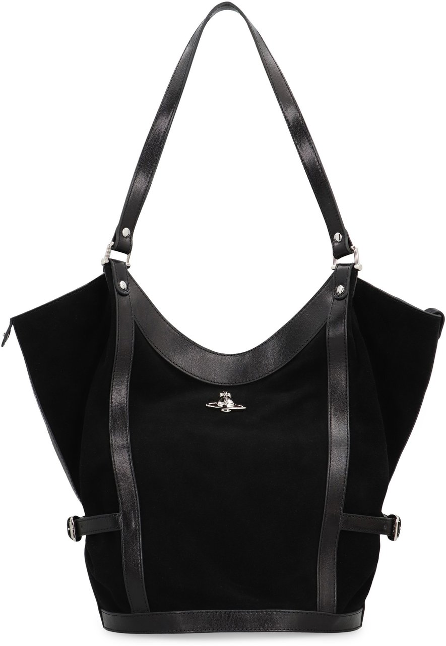 Vivienne Westwood Large olive shoulder bag Zwart