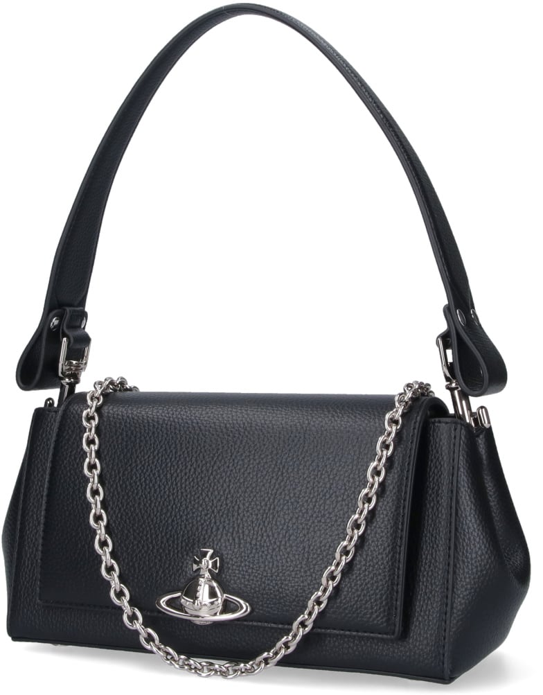 Vivienne Westwood "Hazel" Medium Handbag – Black Zwart