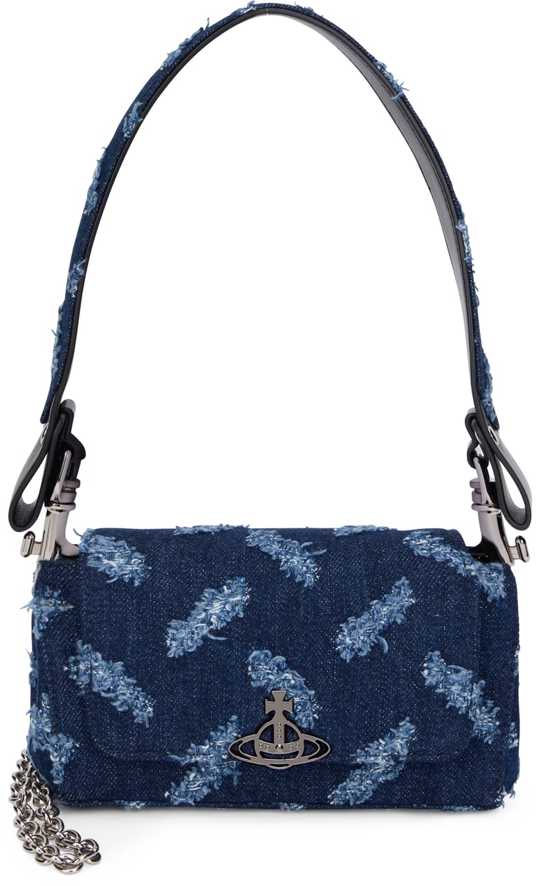 Vivienne Westwood Hazel Small Bag in Denim Blauw