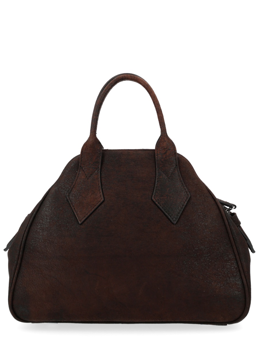 Vivienne Westwood Yasmine Lamb Leather Orb Bag Zwart