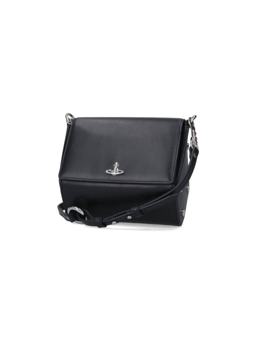 Vivienne Westwood Logo Crossbody Bag - Black Zwart