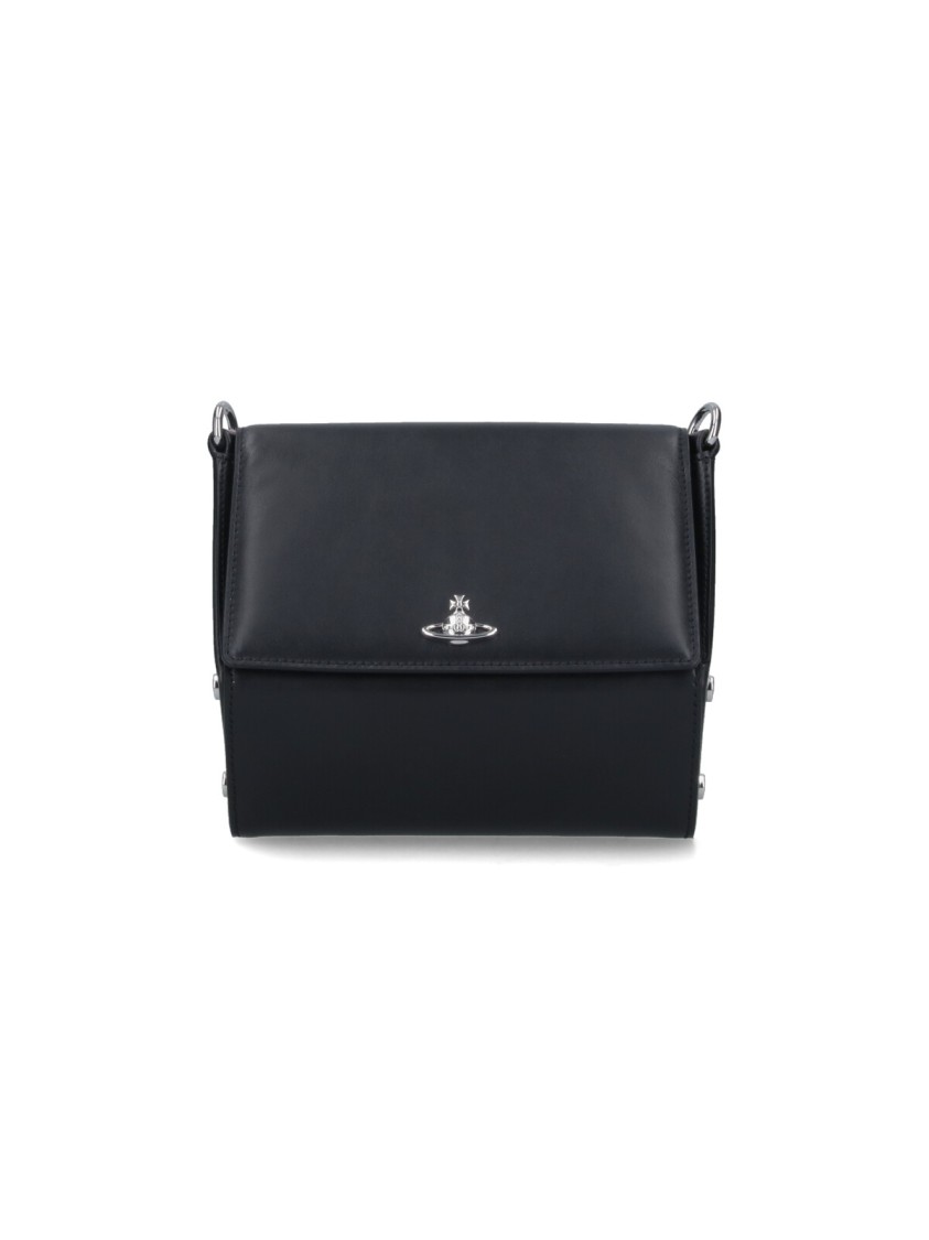 Vivienne Westwood Logo Crossbody Bag - Black Zwart