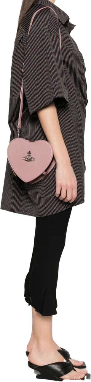 Vivienne Westwood Louise Heart Crossbody Pink Roze