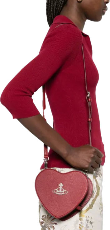Vivienne Westwood Louise Heart Crossbody Red Rood
