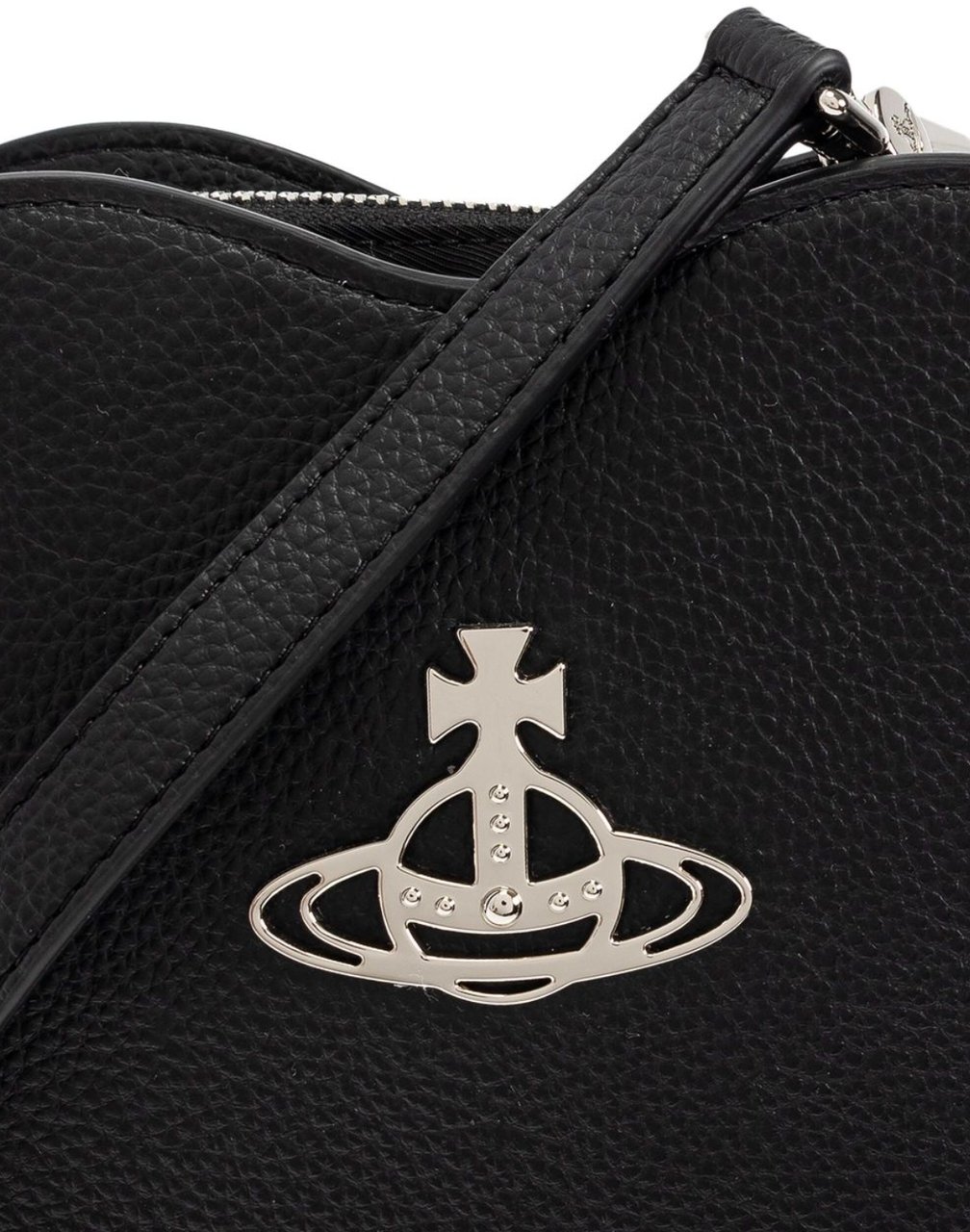 Vivienne Westwood Louise Heart Crossbody Black Zwart