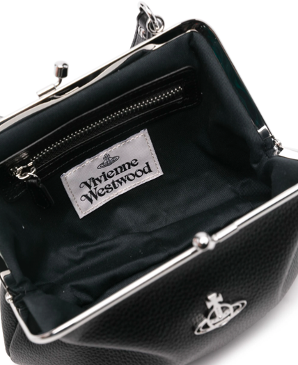 Vivienne Westwood Granny Frame Purse Black Zwart
