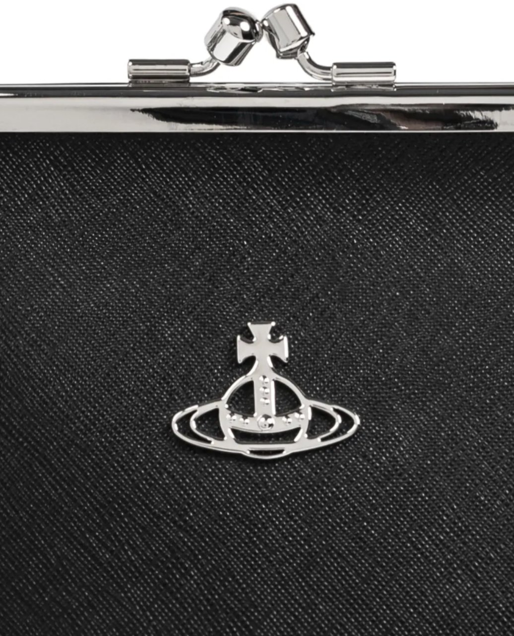 Vivienne Westwood Granny Frame Purse Black Zwart
