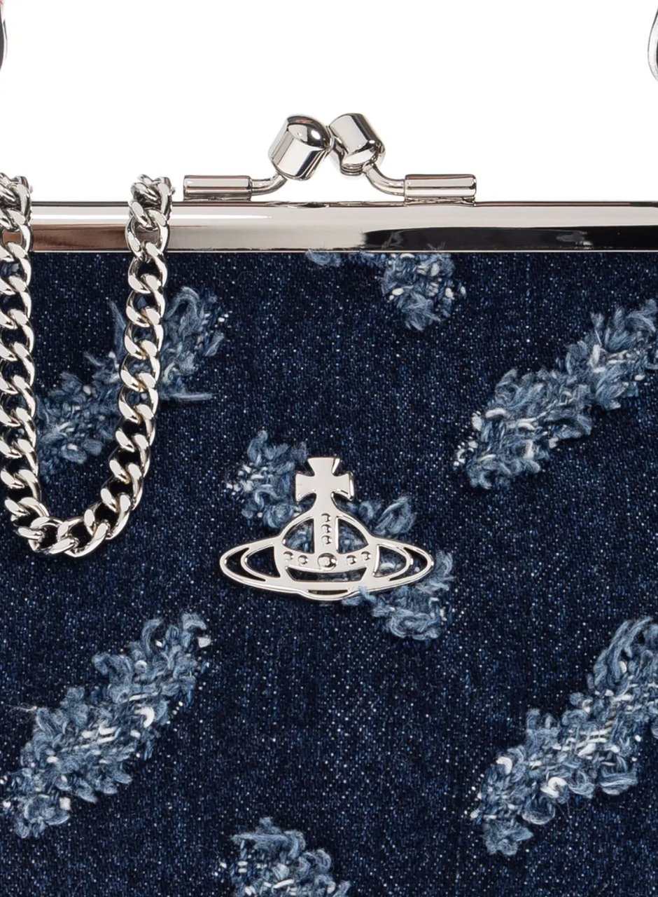 Vivienne Westwood Granny Frame Purse Indigo Blauw