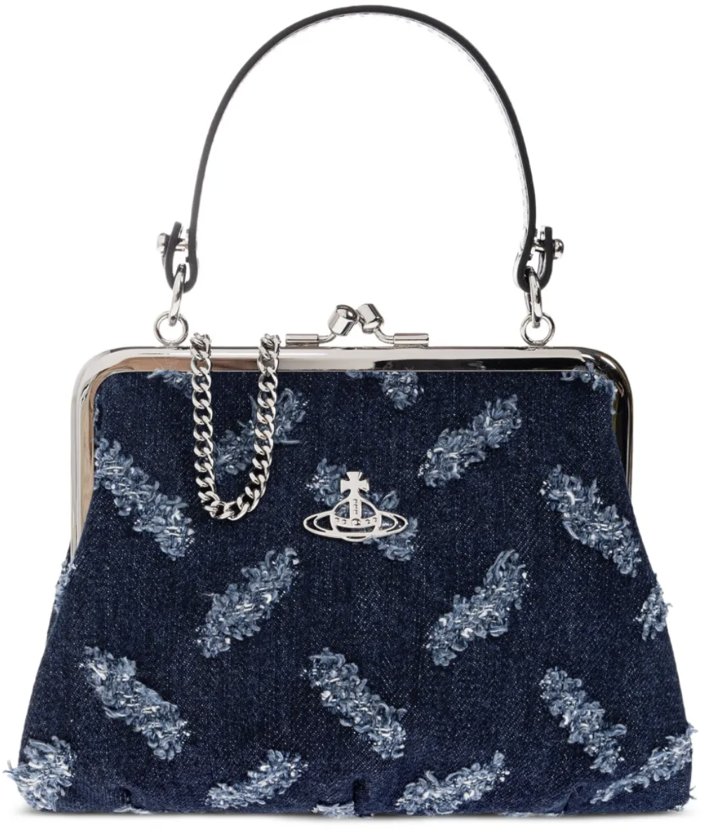 Vivienne Westwood Granny Frame Purse Indigo Blauw
