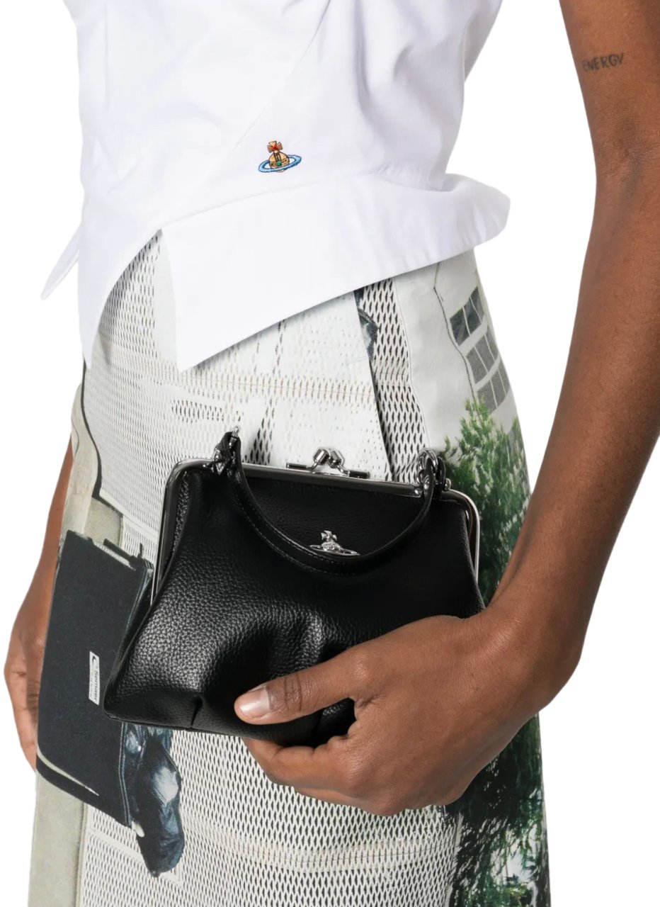 Vivienne Westwood Granny Frame Purse Black Zwart