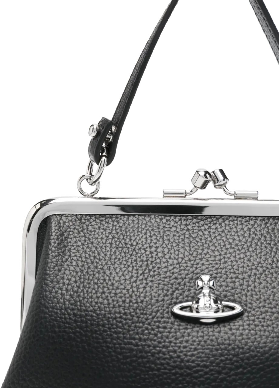 Vivienne Westwood Granny Frame Purse Black Zwart
