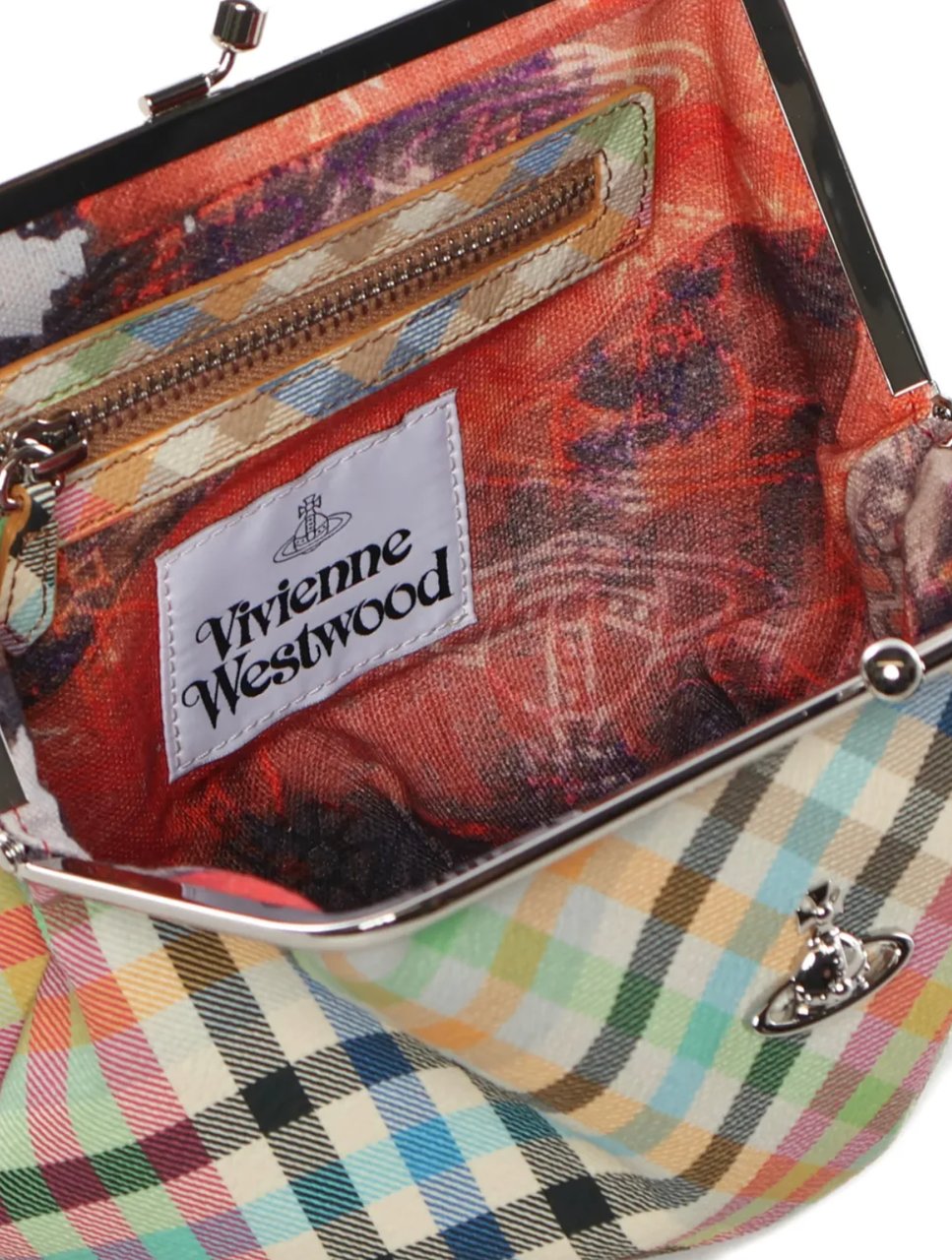 Vivienne Westwood Granny Frame Purse Heather Plaid Divers