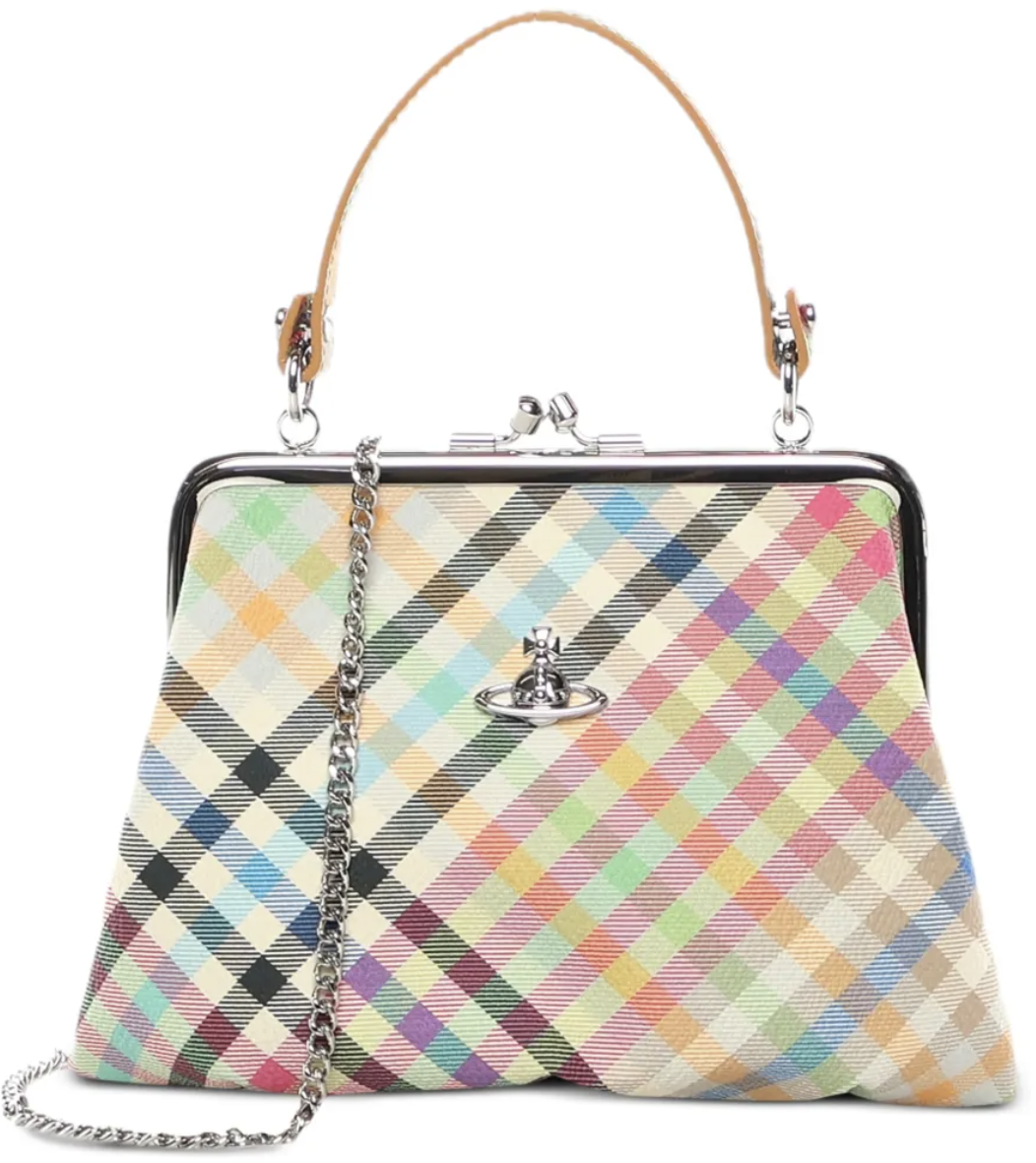 Vivienne Westwood Granny Frame Purse Heather Plaid Divers