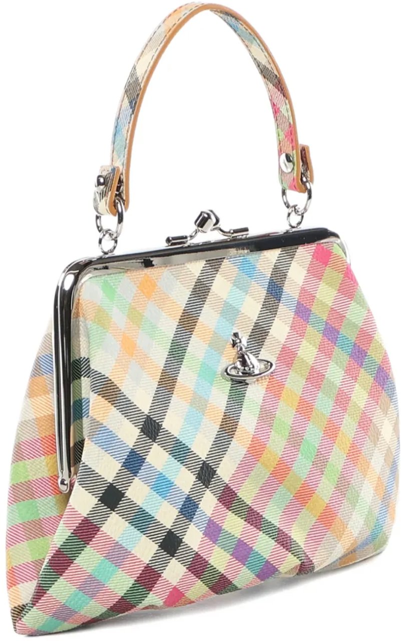 Vivienne Westwood Granny Frame Purse Heather Plaid Divers