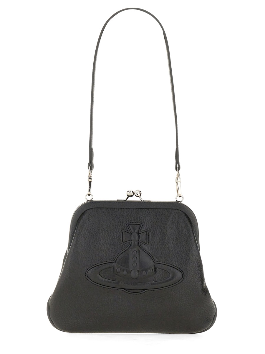 Vivienne Westwood Vivienne'S Structured Silhouette Clutch Grijs